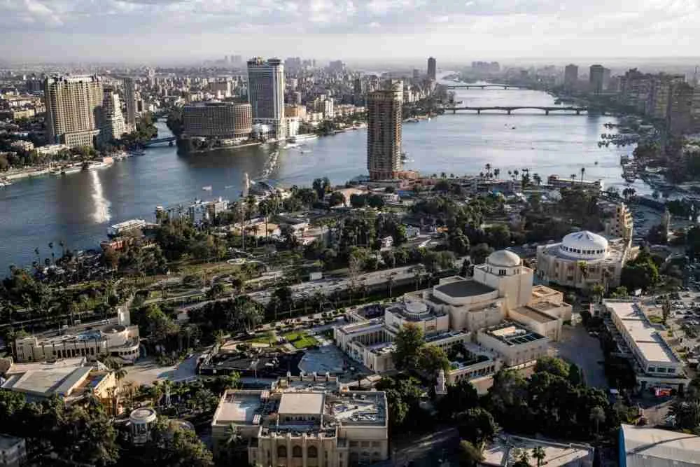 نهر النيل يمر عبر القاهرة. الصورة: أمير مقار، لوكالة الصحافة الفرنسية، بواسطة غيتي إيماجز.