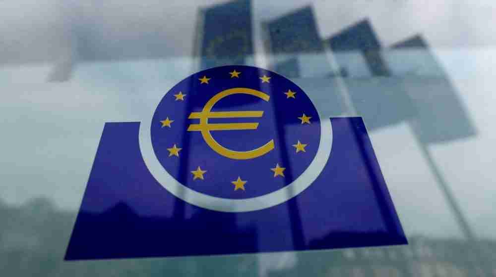 شعار البنك المركزي الأوروبي (ECB) في فرانكفورت الألمانية. الصورة: رالف أورلوفسكي، لرويترز